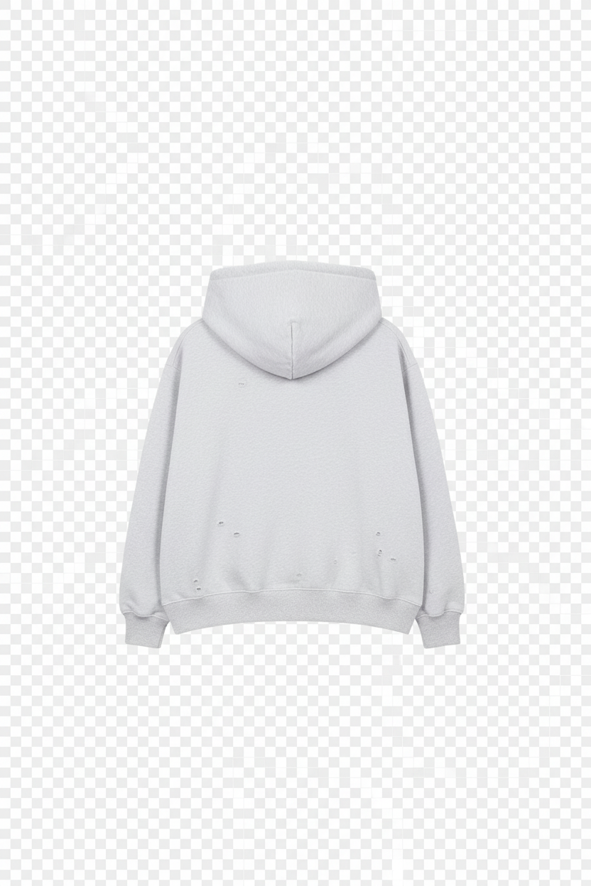Gray Zip-Up No BG Back